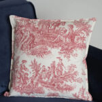 Rusticana Bordo Kırlent Kılıfı (43x43)