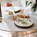 Beige Keten Runner Güpürlü (120x50)