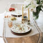 Beige Keten Runner Püsküllü (120x50)