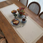 Beige Keten Runner Kopanaki (50x120)