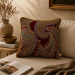 Heritage Bordo Kırlent Kılıfı (45x45)